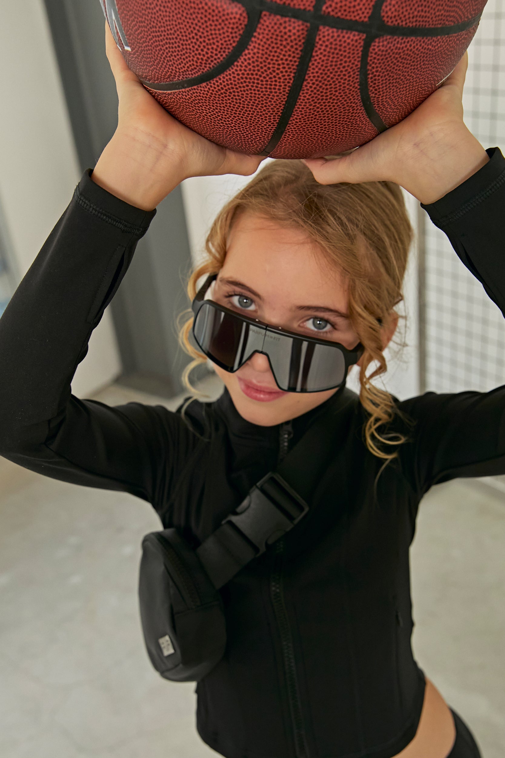 PDF1166 AirLite Fold Sunglasses - Black/Silver - Kids - 1 | color-black