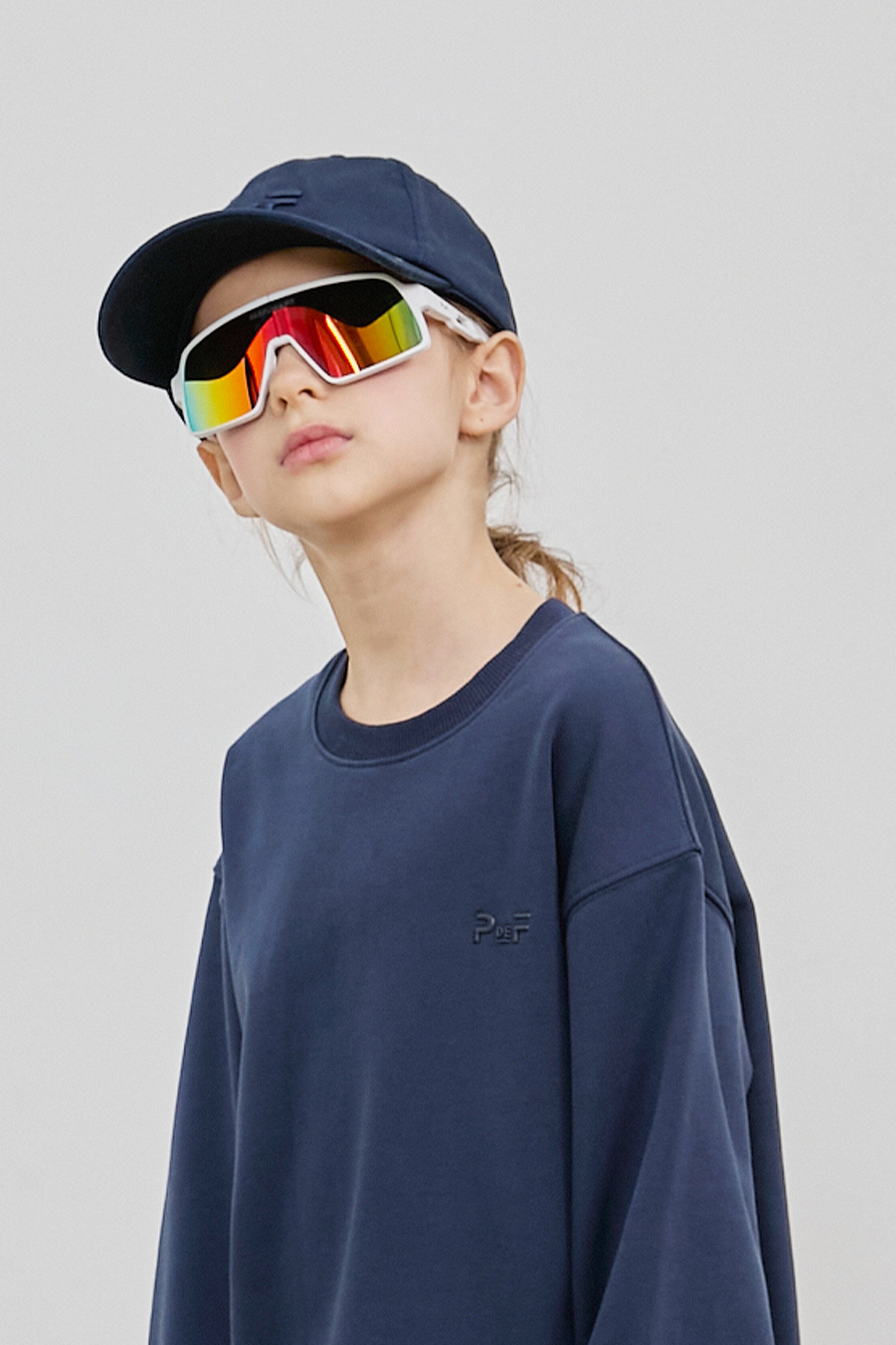 PDF1165 AirLite Fold Sunglasses - White/Yellow Green - Kids - 1 | color-white