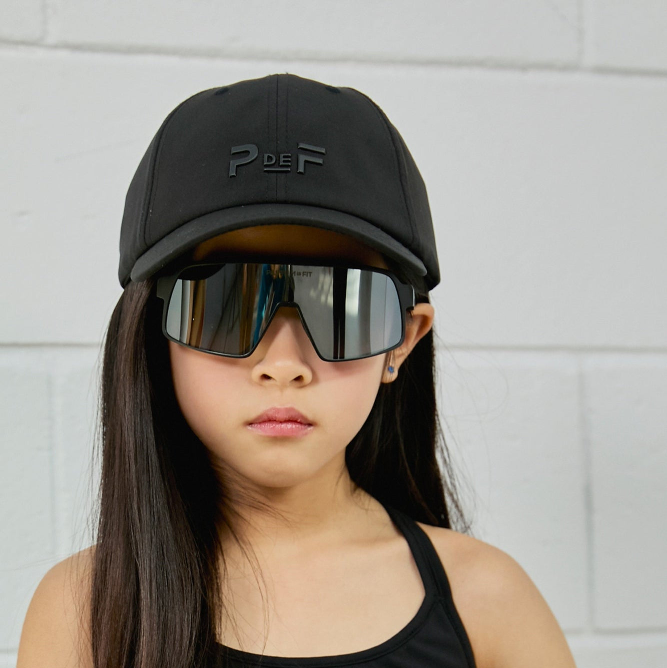 PDF1166 AirLite Fold Sunglasses - Black/Silver - Kids - 1 | color-black