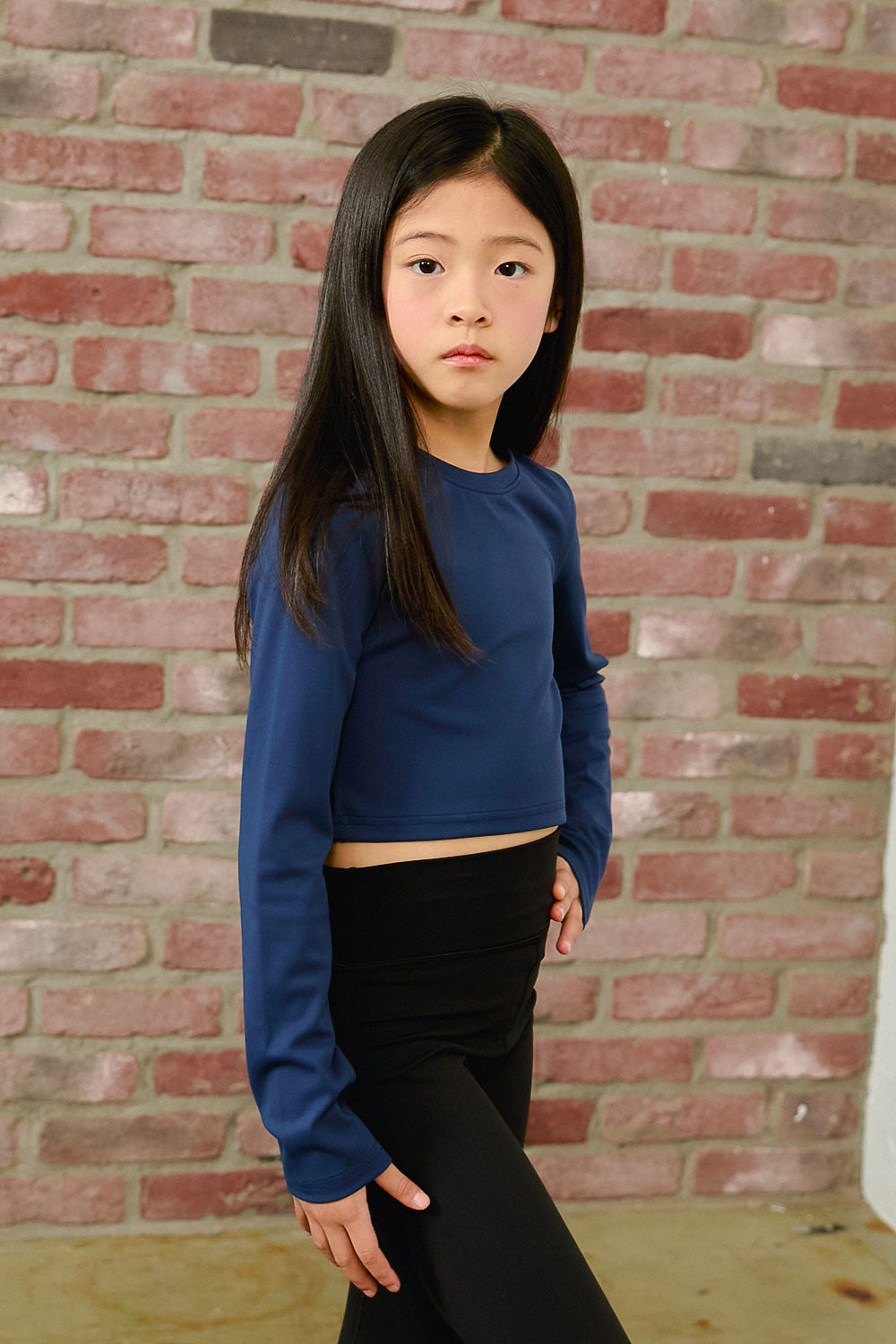 PDF2114 AirSoft Crop Long Sleeve - Moonlit Navy - 17 | color-moonlit-navy