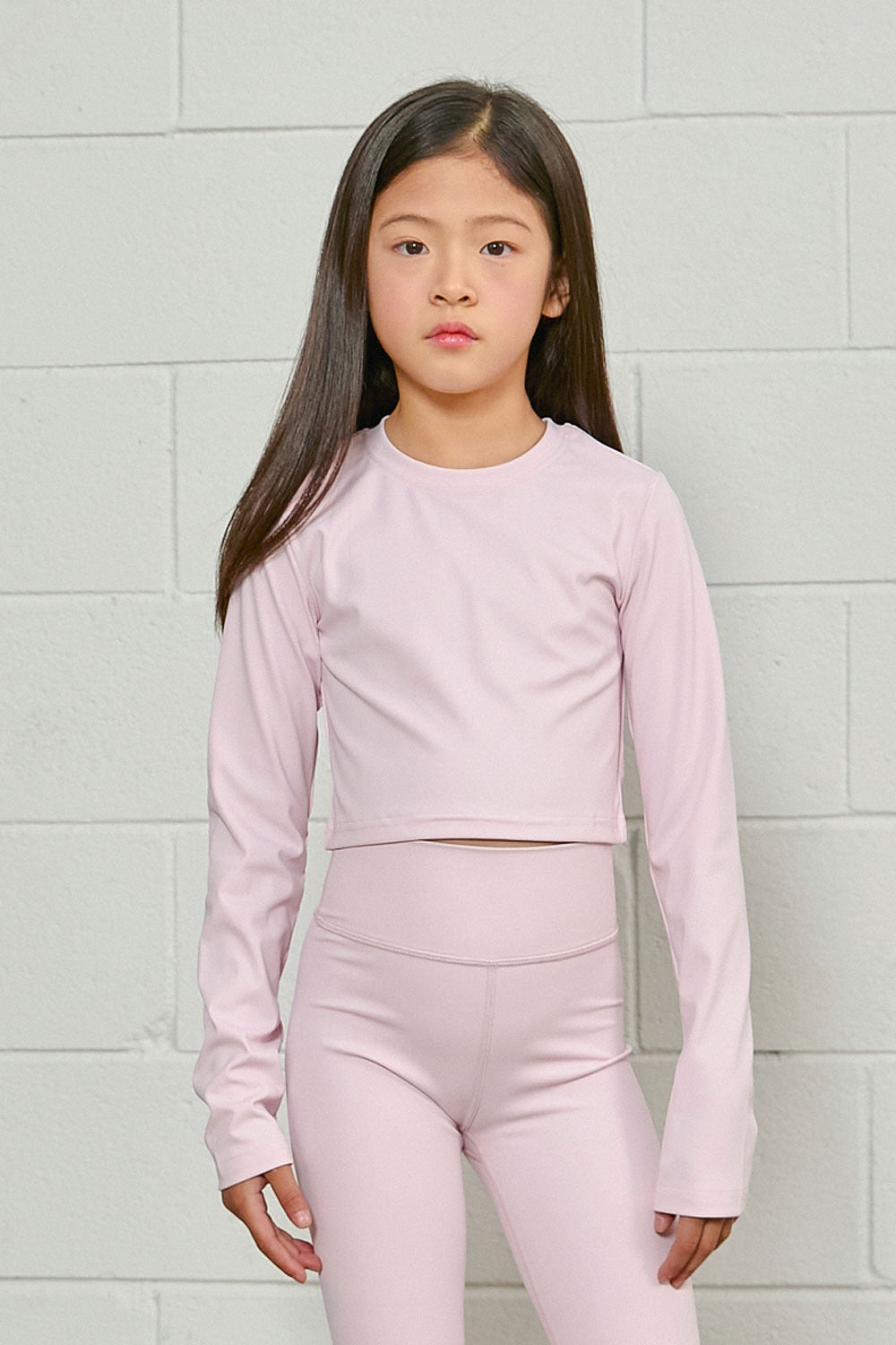 PDF2114 AirSoft Crop Long Sleeve - Powder Pink - 19 | color-powder-pink