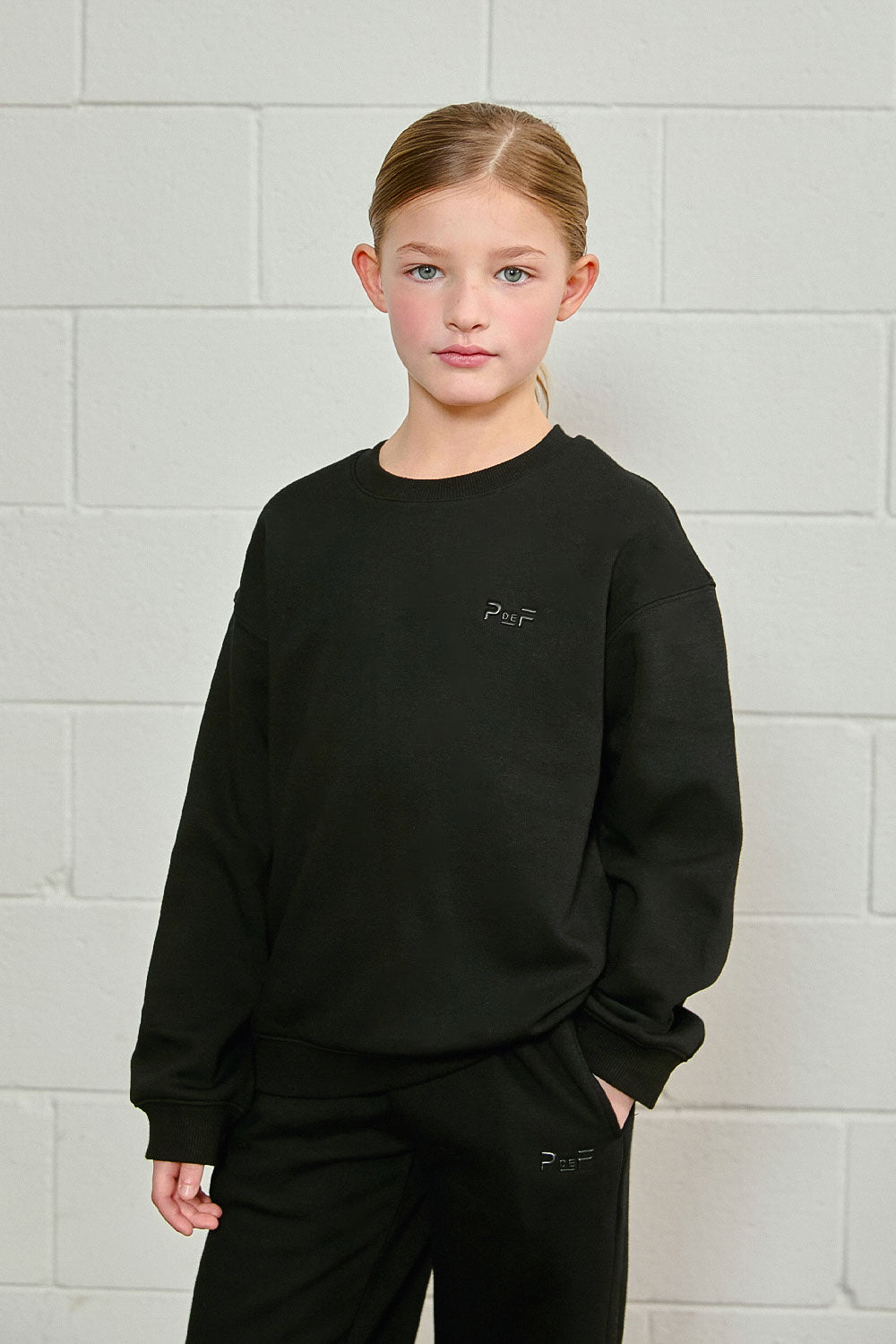 PDF2132 SoftWarm Crew Neck - Black - 1