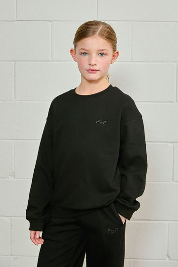 PDF2132 SoftWarm Crew Neck - Black - 1