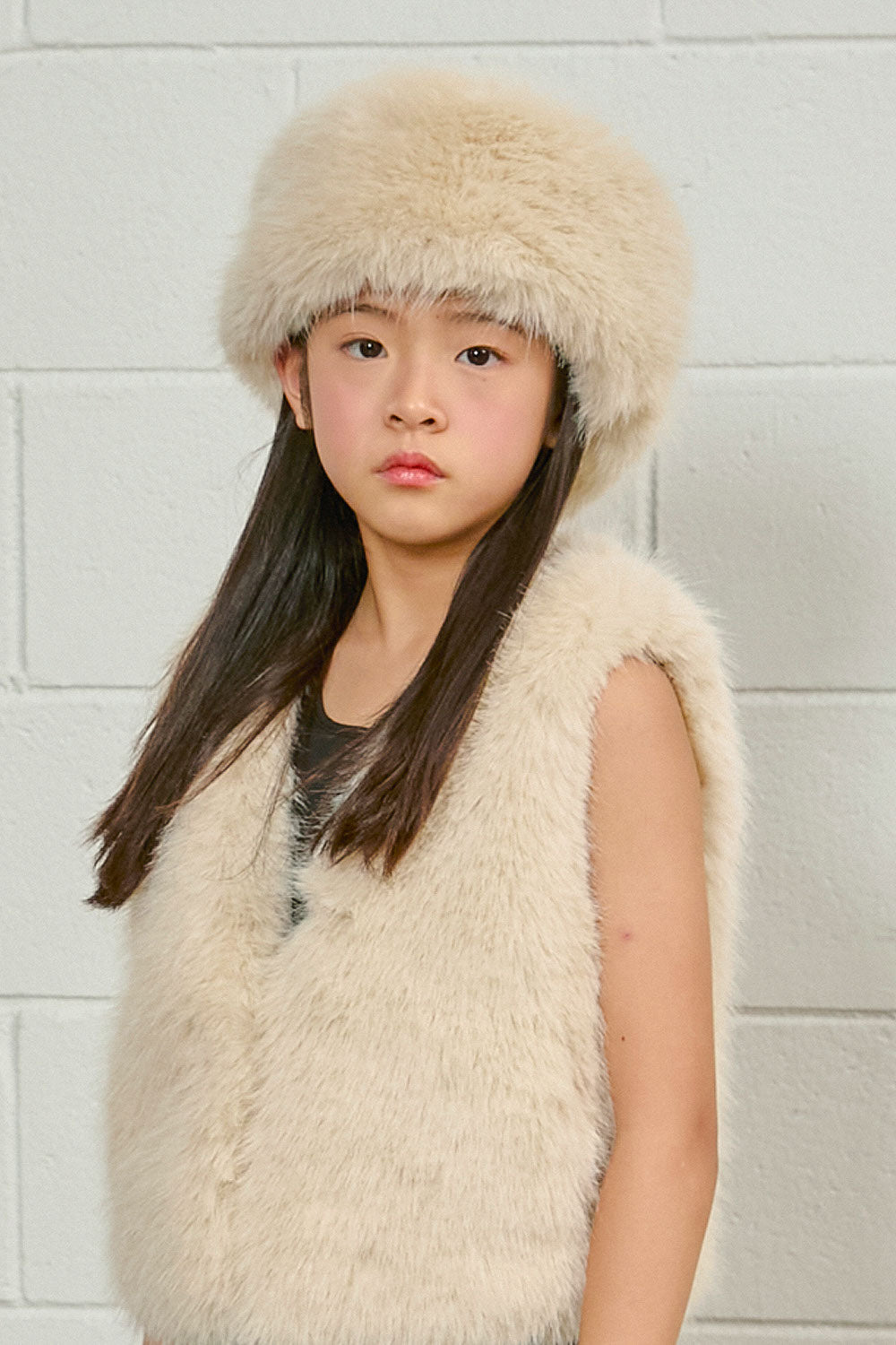 PDF2135 Faux Fur Headband - Crème Oat - 1 | color-creme-oat