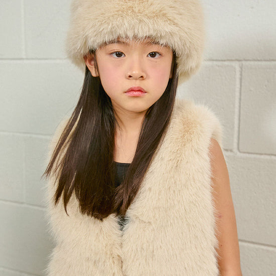 PDF2135 Faux Fur Headband - Crème Oat - 10 | color-creme-oat