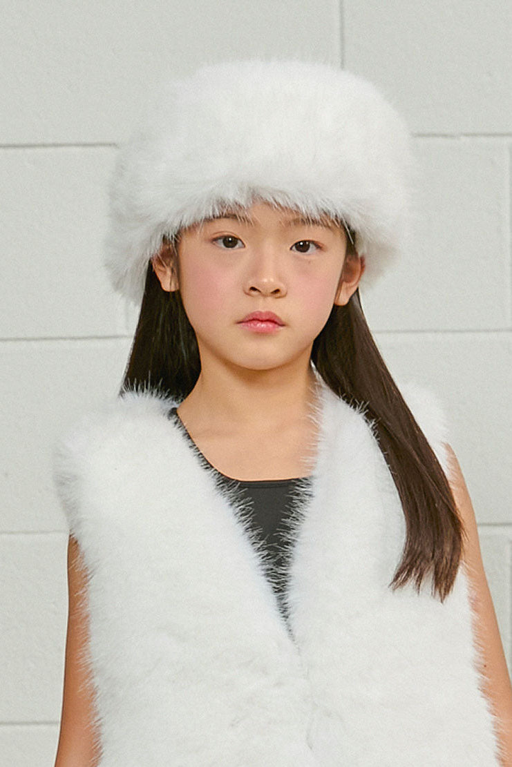 PDF2135 Faux Fur Headband - Frosted White - 8 | color-frosted-white
