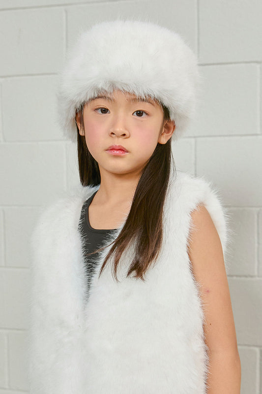 PDF2135 Faux Fur Headband - Frosted White - 11 | color-frosted-white