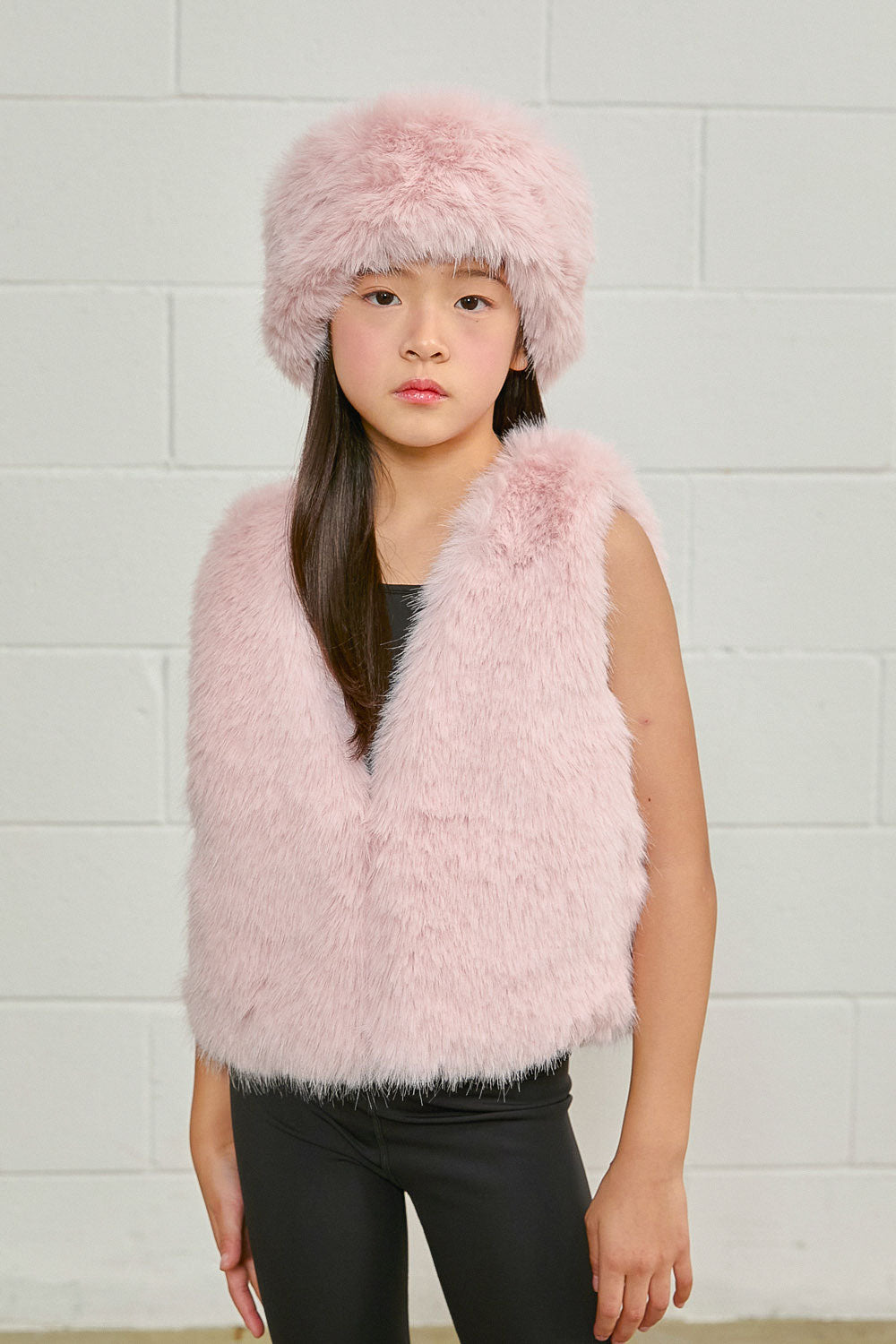 PDF2135 Faux Fur Headband - Petal Dust - 12 | color-petal-dust
