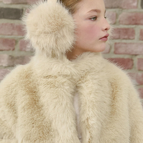PDF2161 Faux Fur Earmuffs - Crème Oat - 29 | color-creme-oat