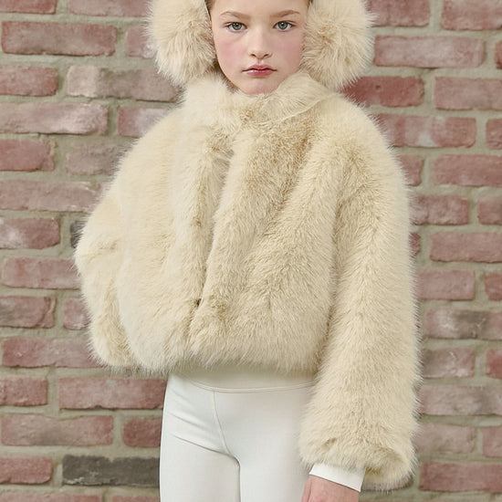 PDF2161 Faux Fur Earmuffs - Crème Oat - 30 | color-creme-oat