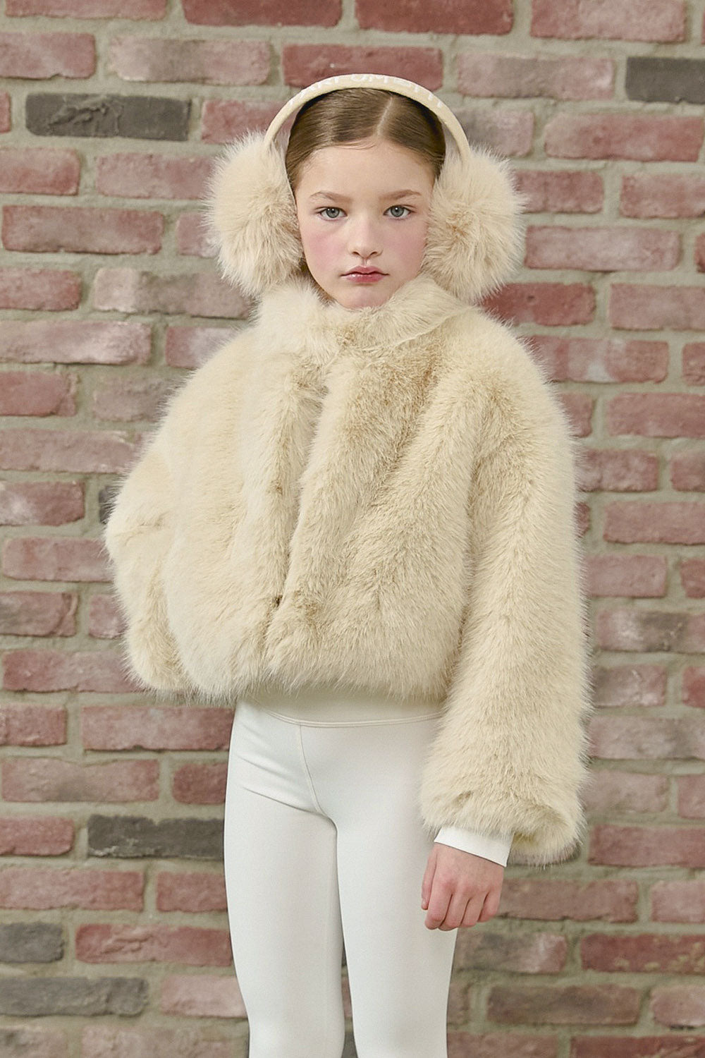 PDF2161 Faux Fur Earmuffs - Crème Oat - 30 | color-creme-oat