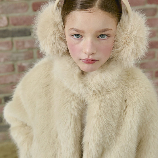PDF2161 Faux Fur Earmuffs - Crème Oat - 32 | color-creme-oat