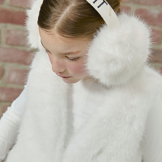 PDF2161 Faux Fur Earmuffs - Frosted White - 35 | color-frosted-white