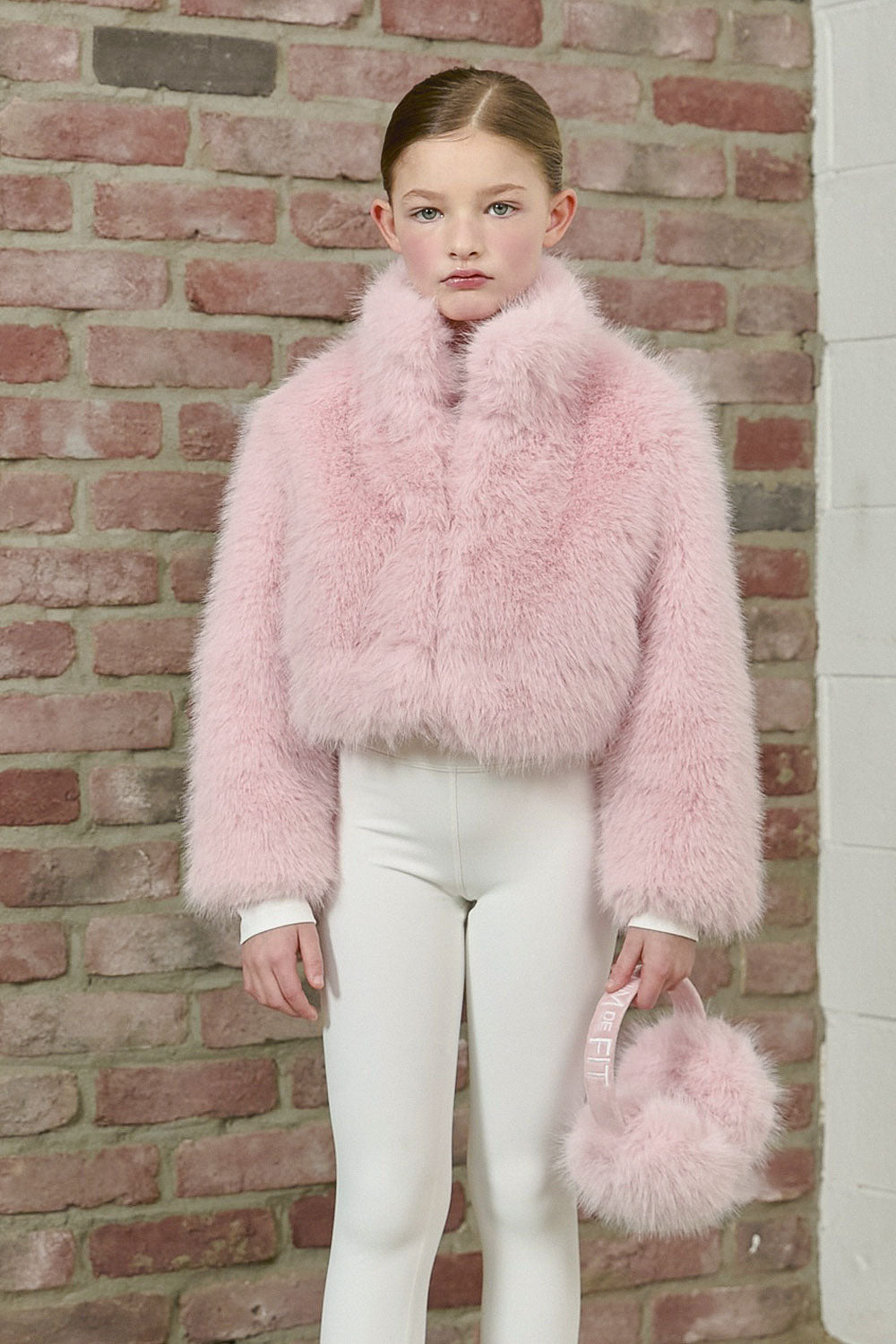 PDF2161 Faux Fur Earmuffs - Petal Dust - 38 | color-petal-dust